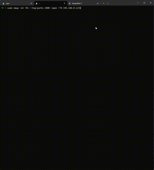 video of Nmap verification Scans